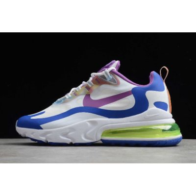 Nike Air Max 270 React Beyaz / Açık Mavi Mercan Koşu Ayakkabısı Türkiye - 78L31B0W